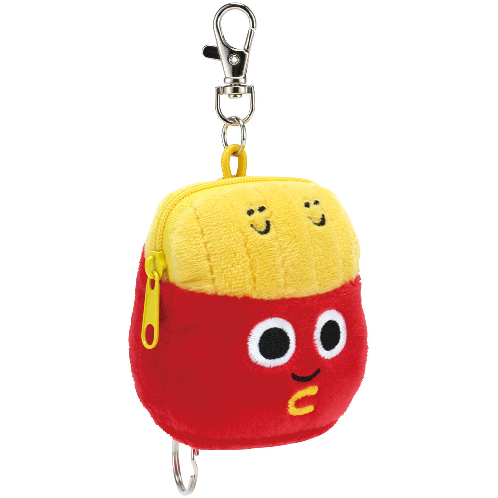 ぬいぐるみ リール付き キーホルダー マスコット 鍵 小物入れ 可愛い 子供 キッズ skater スケーター バーガーコンクス ポテト BURGER CONX 男の子 女の子 小物ケース キーリング