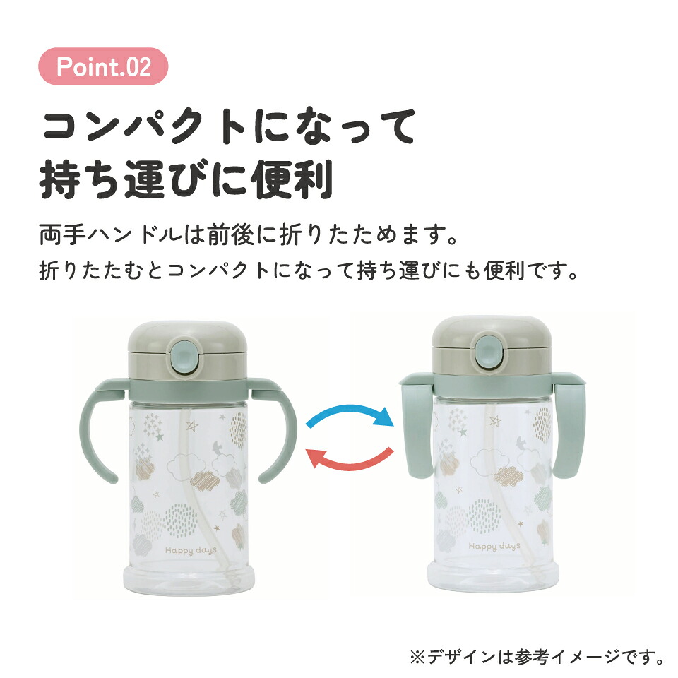2WAYストローマグ 370ml ＨａｐｐｙＤａｙｓ／KSHW2N_4973307578144 ストロー マグ トレーニング 1歳 奈良県 奈良市 なら