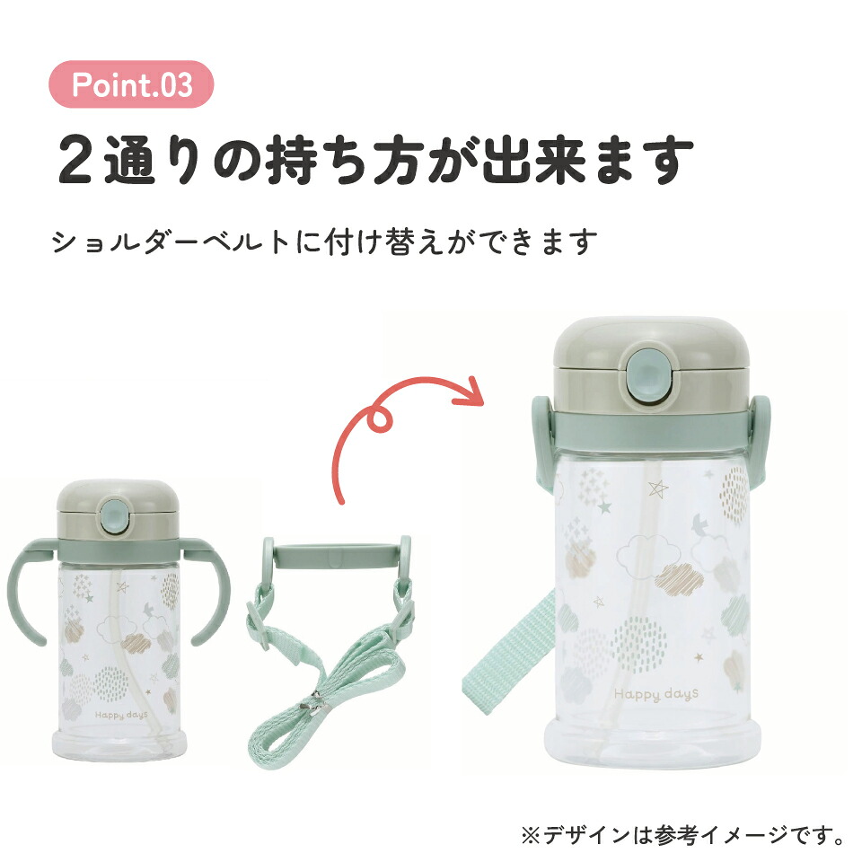 2WAYストローマグ 370ml ＨａｐｐｙＤａｙｓ／KSHW2N_4973307578144 ストロー マグ トレーニング 1歳 奈良県 奈良市 なら