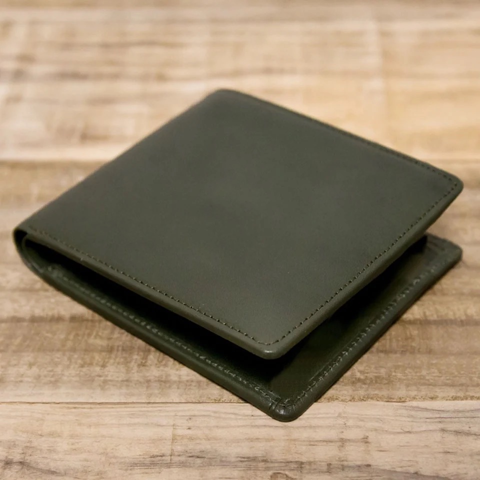 『本革シンプルな二つ折り財布 小銭入れなし』 選べるカラー 4色 日本製 本革 財布 二つ折り財布 レザー ヌメ革 おしゃれ シンプル レディース メンズ プレゼント ギフト コンパクト ミニ