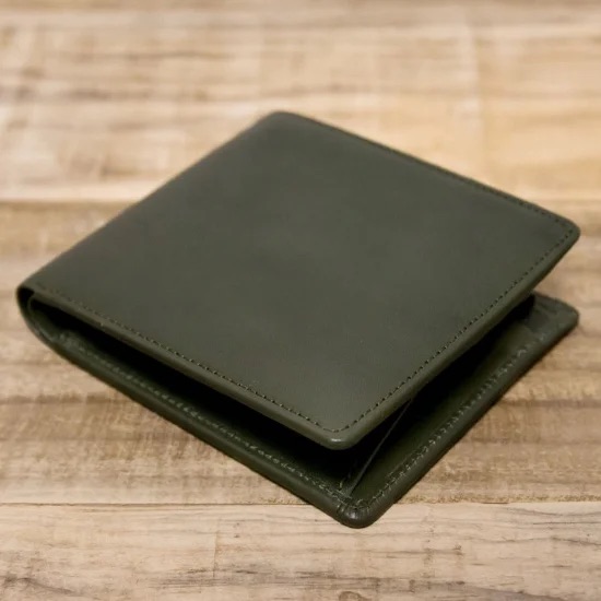 『本革シンプルな二つ折り財布』 選べるカラー 4色 日本製 本革 財布 二つ折り財布 レザー ヌメ革 おしゃれ シンプル レディース メンズ プレゼント ギフト コンパクト ミニ (HARUHINO)