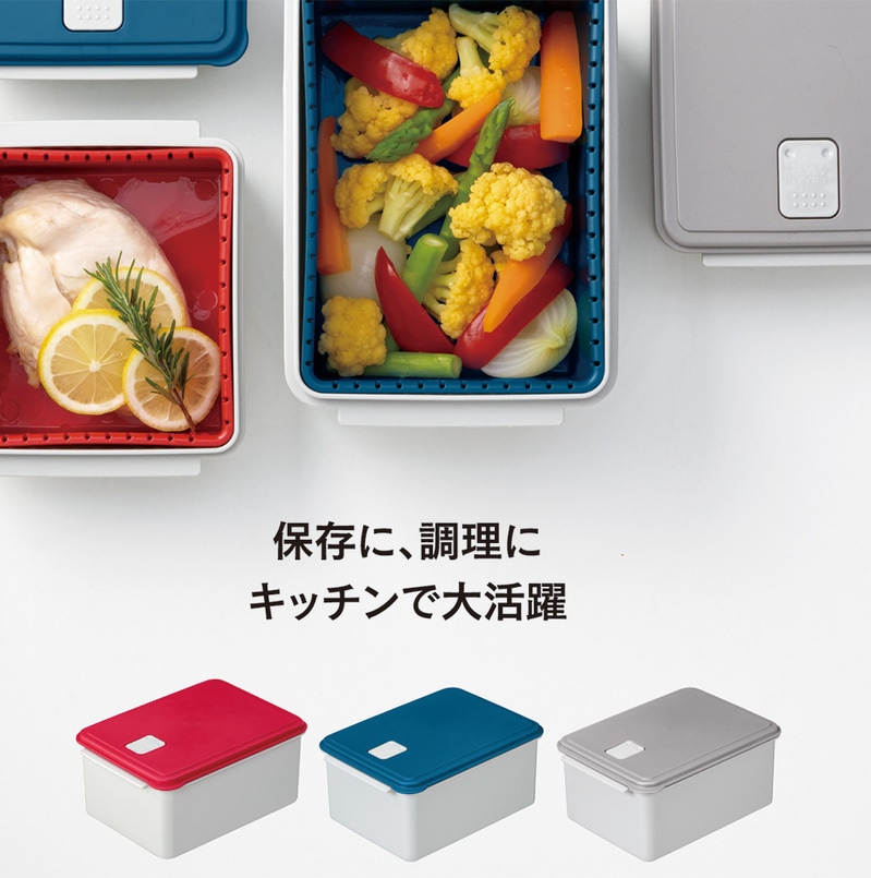電子レンジ スチーム 調理 保存 容器 L チキン 野菜 魚 調理 簡単 ヘルシー スケーター skater UDY2ST ブルー 青 あお おしゃれ シンプル 蒸し 温野菜 便利 レンジ 調理 時短