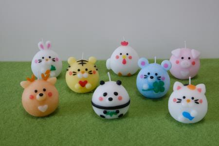 キャンドル(ろうそく) 〈動物candle3個セット〉 canata conata(カナタコナタ)しか シカ 鹿 バンビ 蝋燭 奈良県 奈良市 なら 7-001