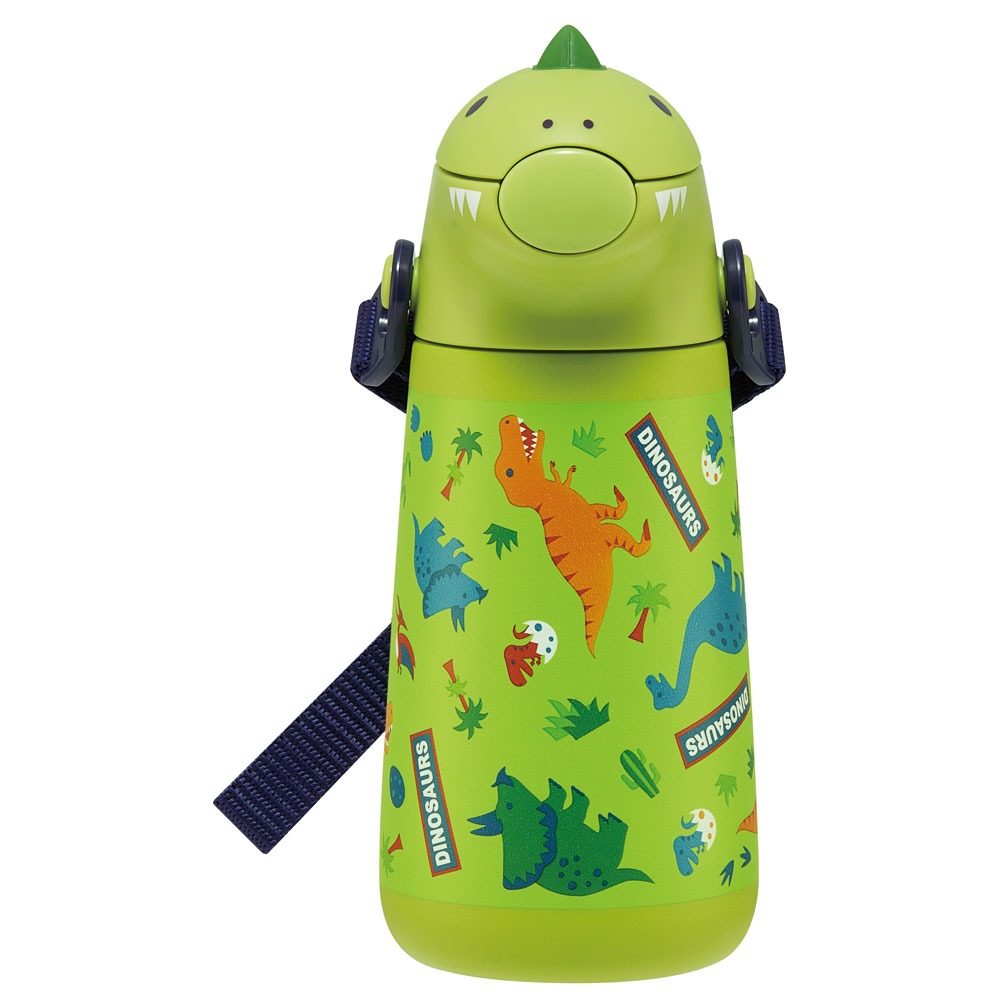 ダイカットストローステンレスボトル 370ml ディノサウルス スケーター〈skater〉 ディノサウルス 恐竜 ダイナソー 水筒 ステンレスボトル 奈良県 奈良市 なら 9-111