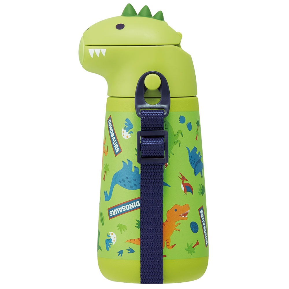 ダイカットストローステンレスボトル 370ml ディノサウルス スケーター〈skater〉 ディノサウルス 恐竜 ダイナソー 水筒 ステンレスボトル 奈良県 奈良市 なら 9-111