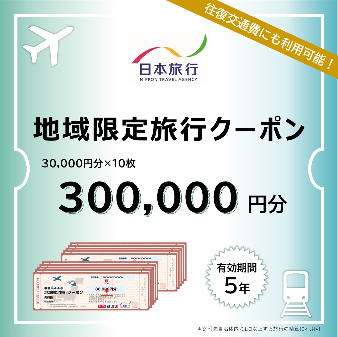 日本旅行 地域限定旅行クーポン 300,000円 奈良市で使える クーポン 奈良市 関西 関西で使える 株式会社日本旅行 A-38
