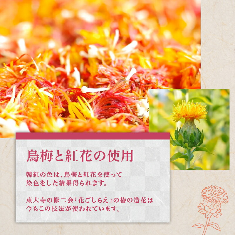 烏梅 紅花染め体験 ランチ付き 生地染めコース タペストリーコース 染め体験 白雪 白雪ふきん 烏梅 ふきん 生地 染め タペストリー 家具 インテリア ランチ 昼食 家庭料理 烏梅茶 お茶 お食事