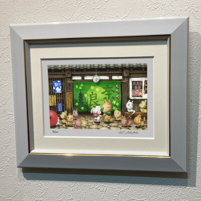 インチ版画「奈良屋本店」 奈良市 有限会社SOCKS 奈良県 奈良市 F-61