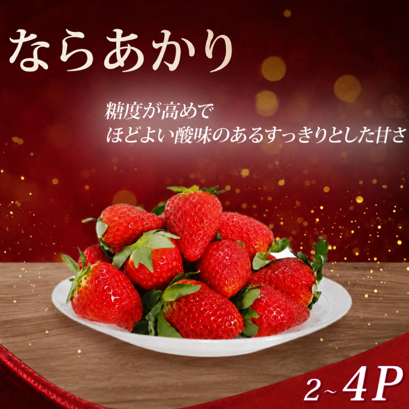 【2027年発送】いちご イチゴ ならあかり 約520g～1040g 260g×2P 260g×4P 先行予約 苺 ブランド 月 旬 産地 農場 直送 フレッシュ スイーツ スムージー フルーツ 果物