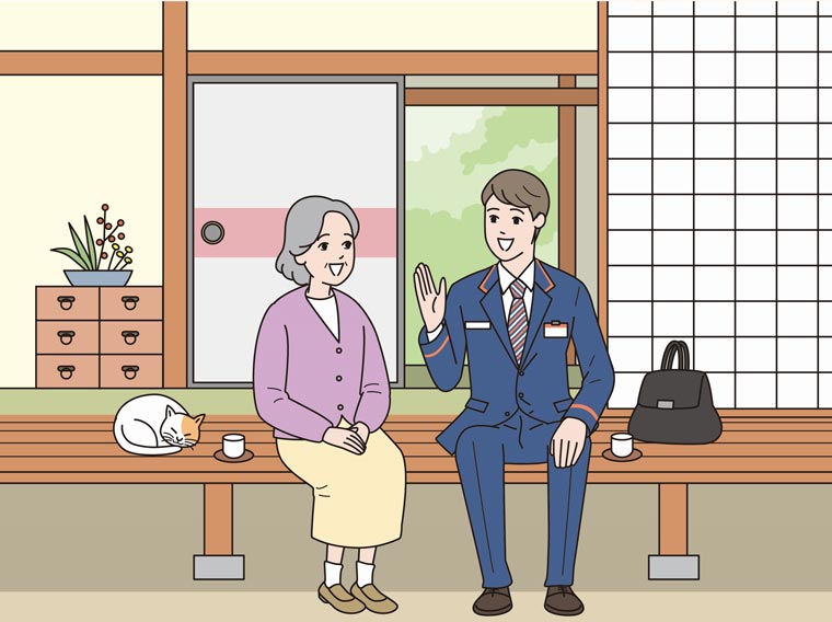 郵便局のみまもりサービス「みまもり訪問サービス(3か月間)」 G-63