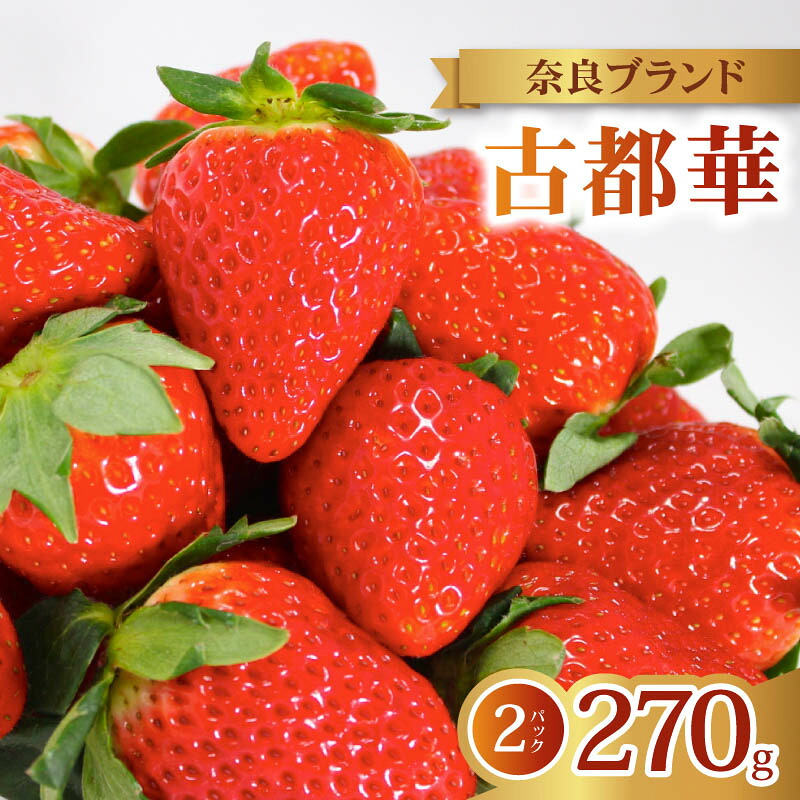 いちご 古都華 2027年 発送（270g×2パック） 家庭用 予約受付中 数量限定 いちご イチゴ 先行予約 いちご 苺 奈良ブランド苺 イチゴ ブランド 古都華 大粒 苺 旬 産地 直送