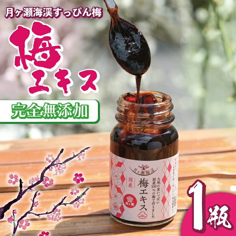 梅エキス６５ｇ×１瓶 無添加 青梅果汁のみ使用 月ヶ瀬梅渓名産 奈良県 奈良市 I-247