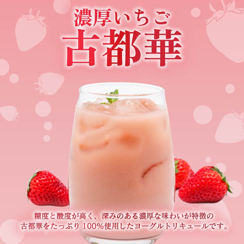 いちご 古都華 ヨーグルトリキュール 1本 2本 選べる 本数 お酒 度数6％ リキュール りきゅーる おすすめ 飲料 アルコール お酒 酒 さけ SAKE フルーツ くだもの ブランド 苺 いちご