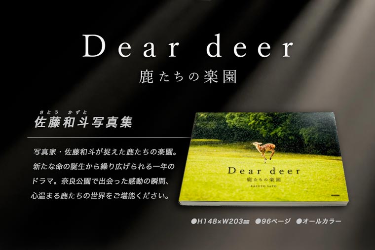奈良の鹿 写真集「Dear deer 鹿たちの楽園」シカ しか 奈良公園 奈良県 奈良市 J-63