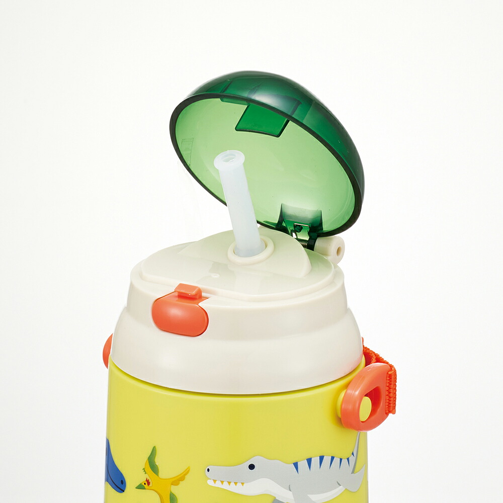 シリコン製ストローホッパ水筒 400ml SSH4C ディノサウルス 恐竜 ダイナソー  スケーター 724923 奈良県 奈良市 skt011