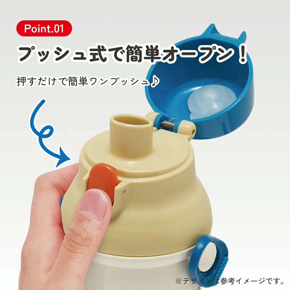 直飲み 水筒 480ml 食洗機対応 PSB5SAN はたらく クルマ 【ショルダー ベルト 子供 こども 子ども 子供用 小学生 小学校】スケーター 729430 奈良県 奈良市 skt039