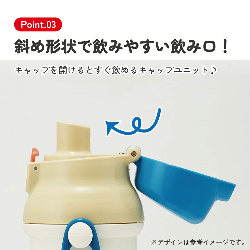 直飲み 水筒 480ml 食洗機対応 PSB5SAN はたらく クルマ 【ショルダー ベルト 子供 こども 子ども 子供用 小学生 小学校】スケーター 729430 奈良県 奈良市 skt039