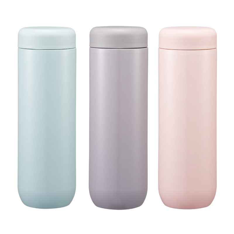 ステンレス マグ ボトル ステンレスボトル 保冷 保温 水筒 真空 ワイド口径 くすみカラー 180ml 330ml 450ml スモーキーピンク スモーキーグリーン スモーキーグレー 奈良県 奈良市