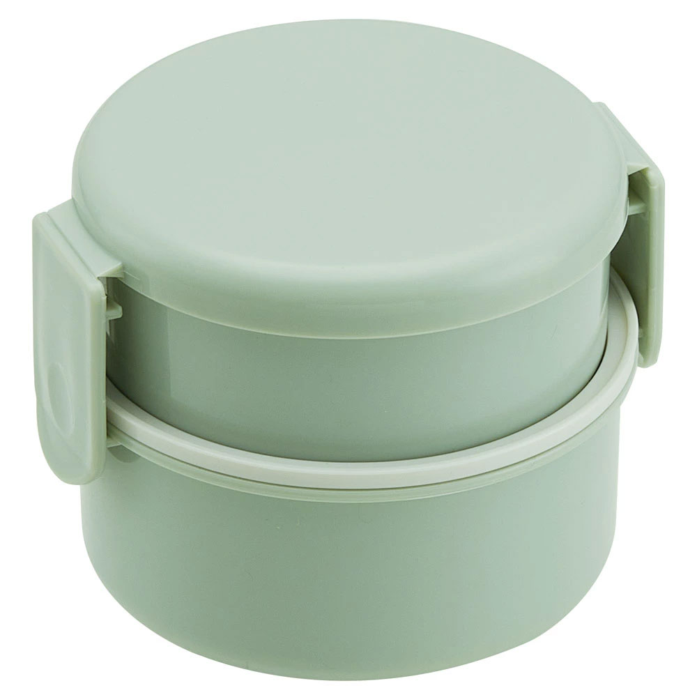 お弁当箱 2段 500ml レンジ対応 【カラー選択】 丸型 バイオマス ONWR1B 【弁当箱 コンパクト 小学生 幼稚園 子供 大人】スケーター 奈良県 奈良市