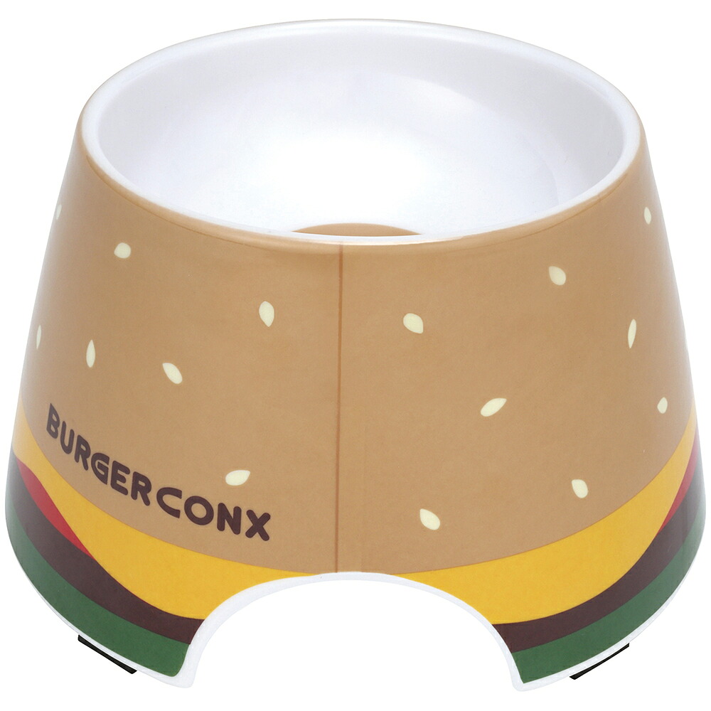 メラミン製 フード ボウル ペット 食器 エサ 犬 メラミン キャラクター バーガーコンクス BURGER CONX 男の子 女の子 いぬ 餌 エサ 皿 ワンちゃん わんちゃん PMFB1
