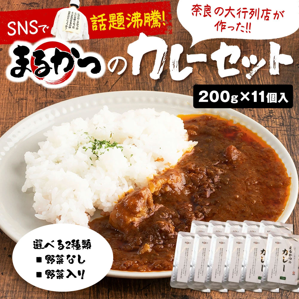 カレー レトルト 200g×11個入 野菜なし 野菜入り レトルトカレー 野菜 野菜入りカレー やさい かれー レトルト食品 小分け パック 簡単 時短 料理 ご飯 ご飯のお供 ごはんのお供 ごはん