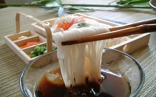 BA-14.【究極を越えたプレミアムそうめん】三輪素麺　天の川　2kg　木箱入
