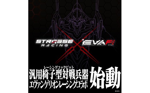 STRASSE RCZ01 TYPE EVA RACING レーシングコックピット シート付 ／ コスティック エヴァンゲリオン エヴァ コラボ 初号機モデル 公式ライセンス商品 【cstk0004】