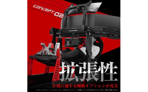 STRASSE SPEED MASTER NERO QE コックピットフレーム単品 / コスティック ベースフレーム 高剛性 ハイエンドモデル 公式ライセンス商品 ゲーミング 【cstk0006】