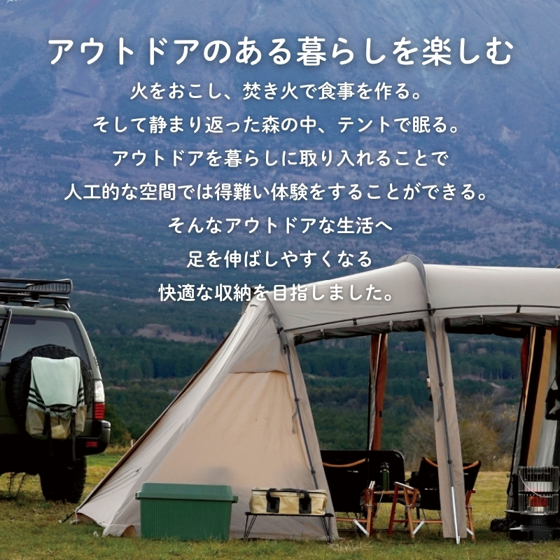 スタックアップコンテナ５３ STC-01S ホワイト ／ ライクイット like-it シンプル 収納 アウトドア インナー付 日本製【like062A】