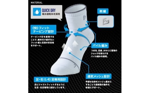 FITGEAR 極フィット＆快フィット ソックスタイプ 2足組 25-27cm メンズ ／ 紳士 靴下 ソックス ブラック ホワイト スポーツ 奈良県 葛城市【mika045】