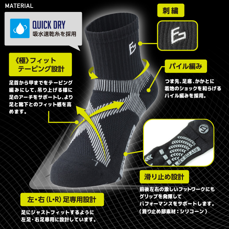 FITGEAR 極フィット&快フィット ソックスタイプ 2足組 25-27cm メンズ / 紳士 靴下 ソックス ブラック ホワイト スポーツ 奈良県 葛城市【mika045】