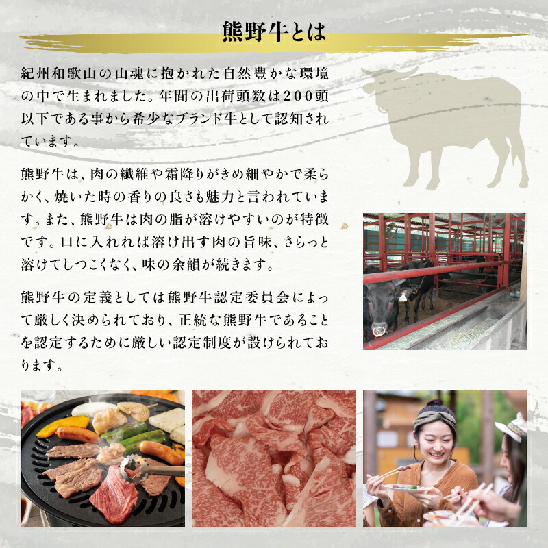 希少和牛 熊野牛ロース すき焼き用/しゃぶしゃぶ用 約500g <冷蔵> すき焼き 牛肉 肉 赤身 ロース 和牛 【sim100B-sim101B】