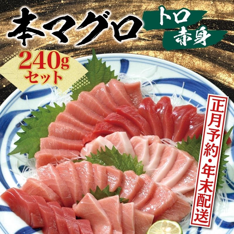 本マグロ 養殖 トロ&赤身セット 240g