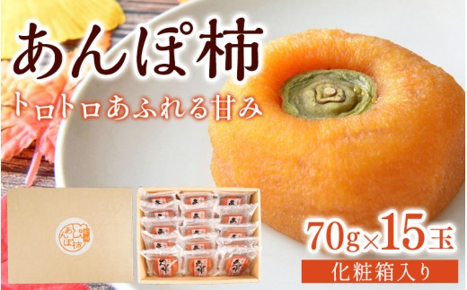 あんぽ柿 和歌山県産 70g×15玉 化粧箱入り | 柿 かき デザート おやつ 和菓子 菓子 お菓子 和歌山産 和歌山県産【kgr017】