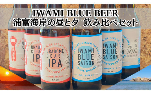 IWAMI BLUE BEER 定番2種セット 6本(各3本)|鳥取 岩美町 クラフトビール お酒 ビール【51020】