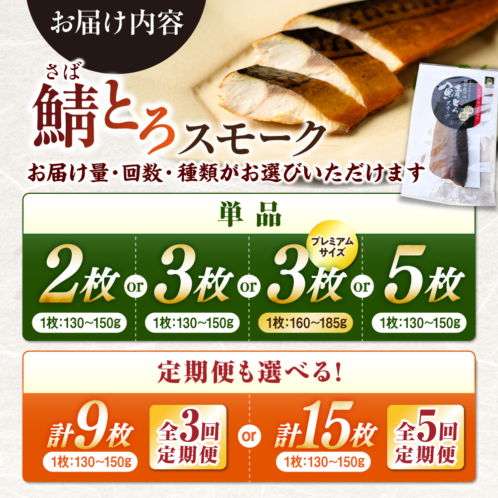 燻製塩さば鯖とろスモーク2枚セット［ALCN006］