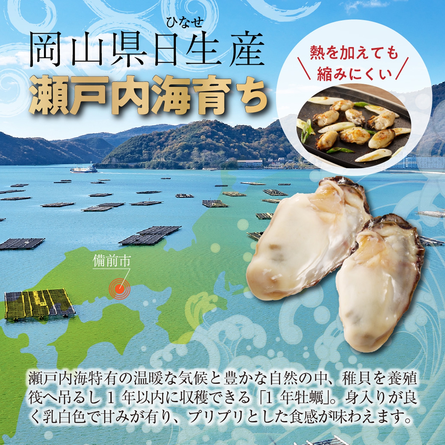 【選べる!回数 定期便】 牡蠣 冷凍 むき身 備前市日生産【急速凍結牡蠣 一年牡蠣 国産 加熱調理用 牡蠣アヒージョ 牡蠣ご飯 カキフライ 海鮮鍋 全国牡蠣-1グランプリ豊洲2024 3回 5回】