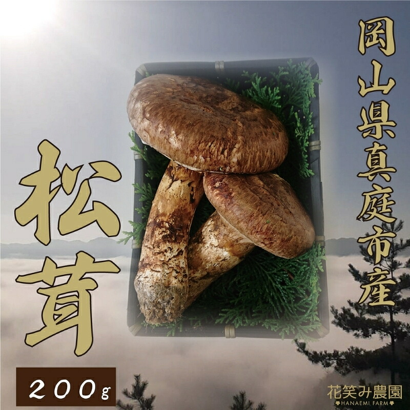 【2027年先行予約】 花笑み農園　岡山の『松茸』200g 【hana011-03】