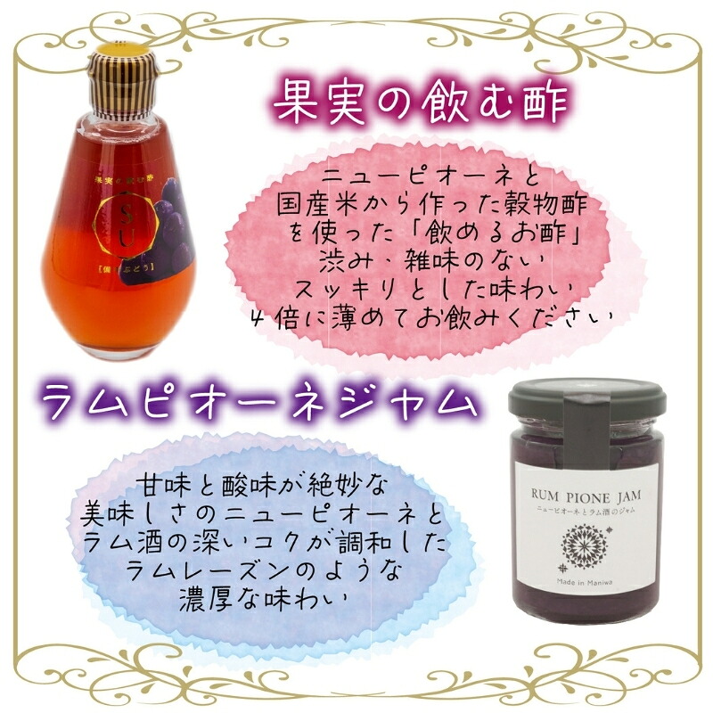 【2026年先行予約】花笑み農園 岡山の『ピオーネ&ラムピオーネジャム&飲む酢』 【hana071-02】