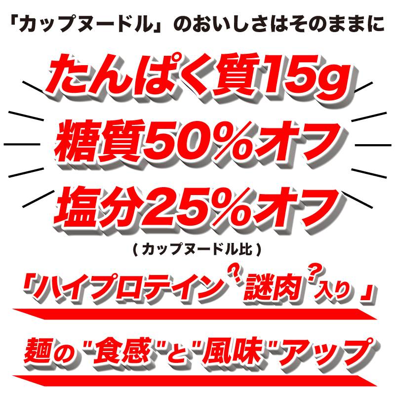 カップヌードル PRO 高たんぱく ＆ 低糖質 さらに塩分控えめ 12食 入り