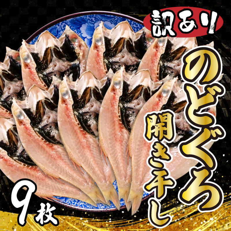 訳あり のどぐろ開き干し 9枚 干物 のどぐろ開き 一夜干し 干物セット のどぐろ訳あり 日本海 国産 海鮮 お取り寄せ 冷凍 ギフト 贈答 晩酌 おつまみ ふるさと納税 下関 山口県