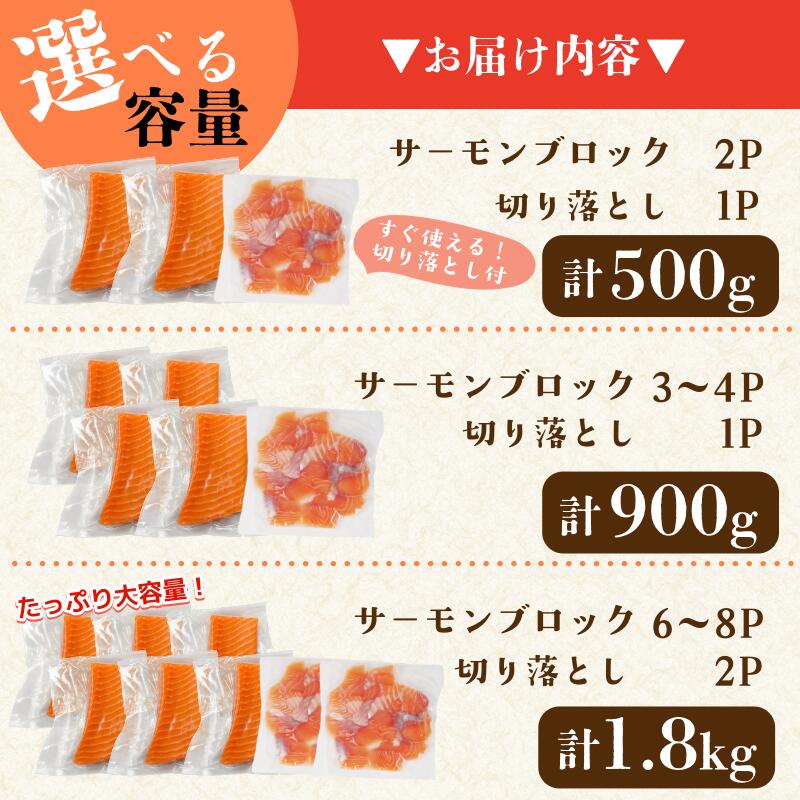 アトランティックサーモン 500g～1.8kg 切り落とし込み 数量限定 ノルウェー産 アトランティックサーモン 鮭 さけ サケ しゃけ シャケ 刺し身 刺身 海鮮 生食 さーもん 切り身 徳島 小松島