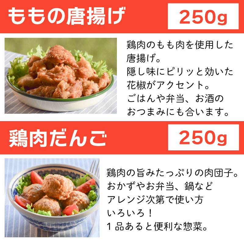 冷凍食品 おかず 国産鶏 惣菜 5種 セット 選べる容量 単品 定期便 2回 3回 6回 唐揚げ 肉団子 そぼろ 蒸し鶏 照り焼きチキン 冷凍デリ お取り寄せ グルメ 送料無料 徳島県 阿波市