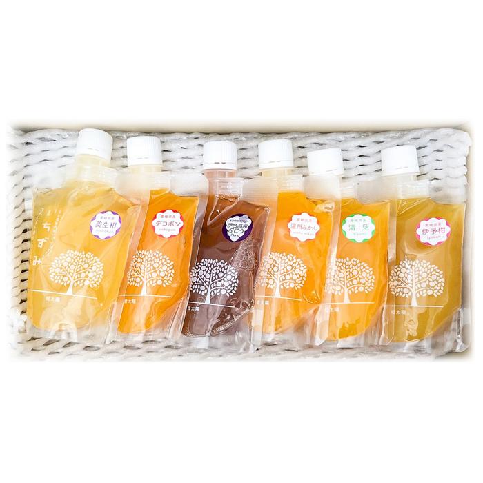 「いちずみ」食べ比べセット６個入り　(ぶどう入り)　(ココオ簡易BOX入り)  | ゼリー 柑橘ゼリー 柑橘ジュレ みかん スイーツ 温州みかん 清見 デコポン 美生柑 伊予柑 はるみ 愛媛県 松山市