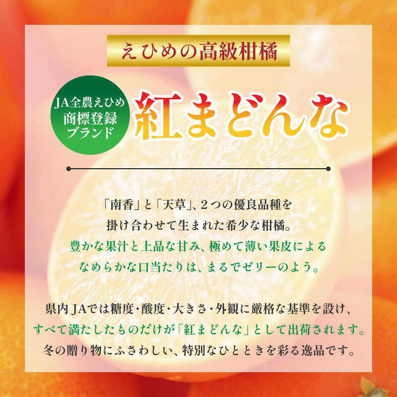 【2026年11月頃から順次発送】 紅まどんな ＜JA正規化粧箱入り＞ 約3kg | 紅マドンナ べにまどんな まどんな みかん ミカン 蜜柑 果物 くだもの フルーツ マドンナ べにまどんな 高級