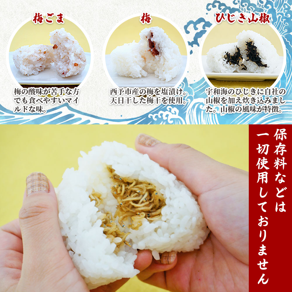 <漁師の朝めし 9種おむすびセット 合計18個(各2個)> 詰め合わせ おにぎり ちりめん 山椒 生姜 青のり つくだ煮 しそわかめ 大根葉 梅ごま ひじき おかず 一人暮らし 簡単 贈答用 食べ比べ