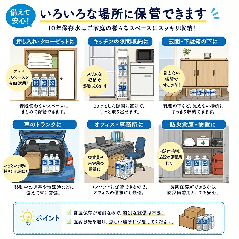 10年保存水 災害時に備えちょきよぉ~セット 500ml×24本 500ml×48本 2l×6本 2l×12本 2リットル 2L マリンゴールド10years 高知県 室戸市