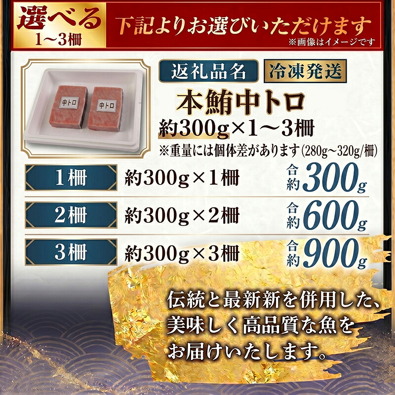 地中海産 本マグロ 中トロ 約300g～900g まぐろ トロ クロマグロ 黒マグロ 刺身 刺し身 さしみ 冷凍 マルタ産 養殖 刺し身 鮮魚 本鮪 まぐろ赤身 鮪 魚介 小分け 訳あり 高知県 室戸市 tk206