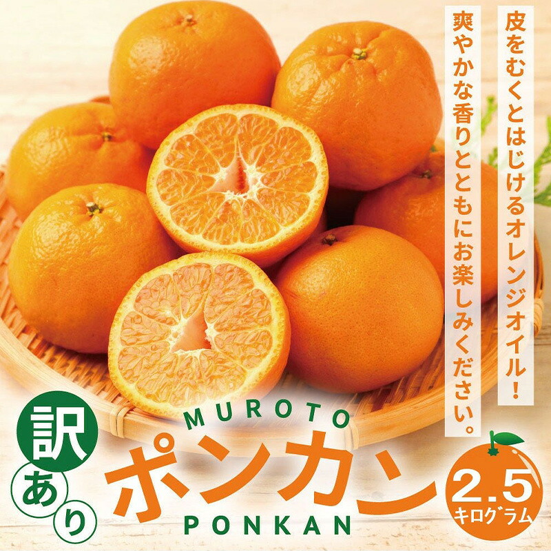 【数量限定】 訳あり 室戸産 ポンカン 2.5kg | ぽんかん 訳あり 家庭用 5000円 おすすめ ランキング 道の駅 産地直送 果物 フルーツ ふるさと納税みかん 柑橘 くだもの ミカン