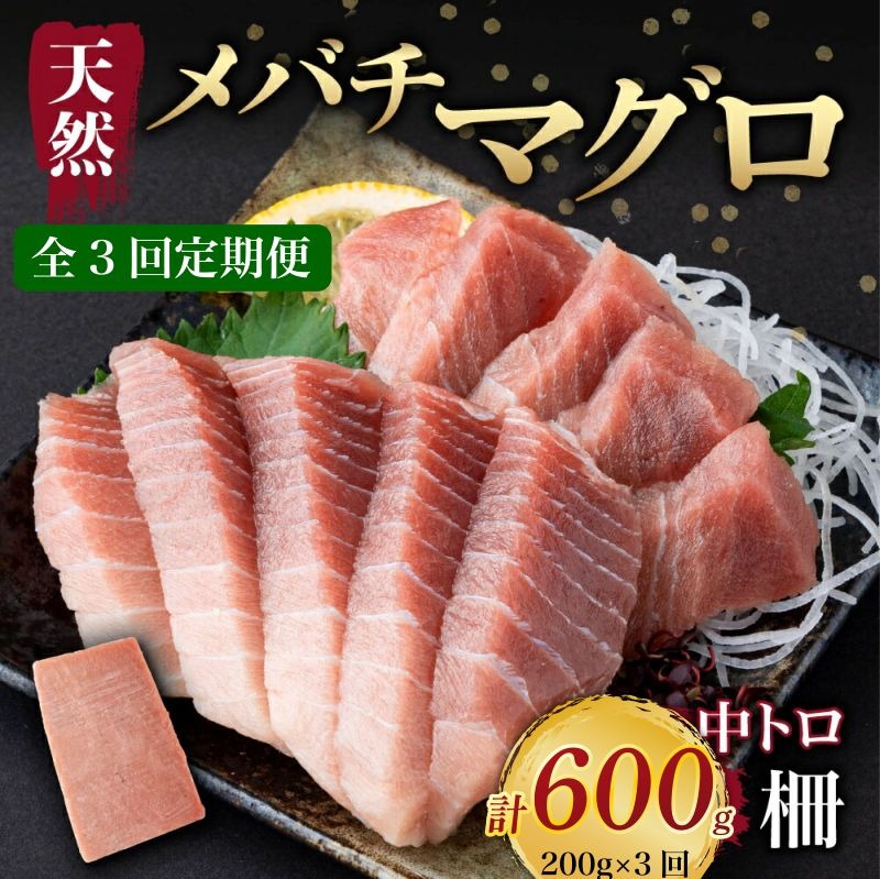 【 3回定期便 】 天然メバチマグロ 【 中トロ 】200g(柵) メバチマグロ めばちまぐろ めばち メバチ まぐろ マグロ 鮪 サク 柵 中トロ 天然 天然まぐろ 高知県 室戸市 tk155